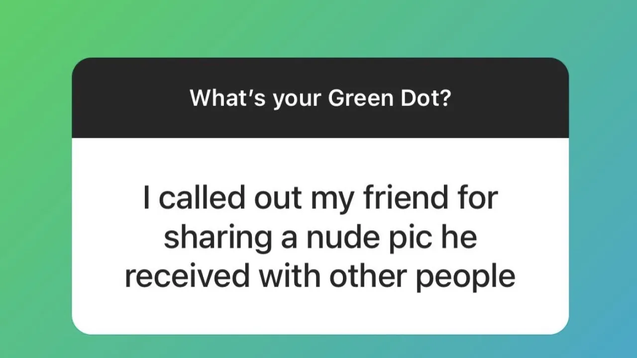 share green dot